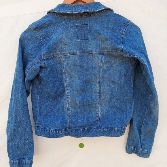 Levi's Blue Button Up Jean Jacket Girls Size L - Picture 5 of 5